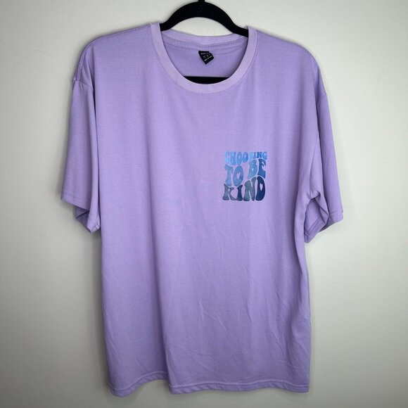 Choose to be kind purple short sleeve top size small - Picture 2 of 6